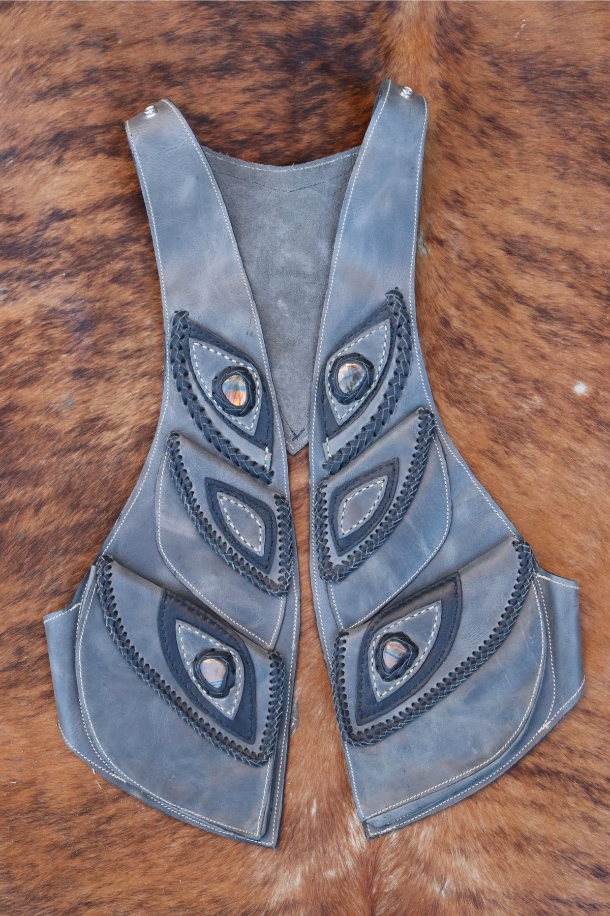 Women's El Norteno Holster | Gray Leather | Labradorite