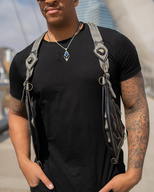 El Oriente Holster | Brown Leather | Labradorite Stone