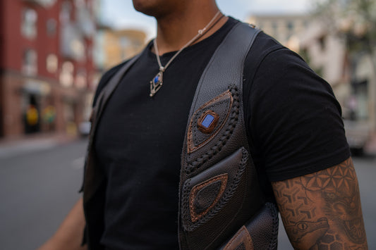 El Norteno Holster | Gray Leather | Sonoran Sunrise