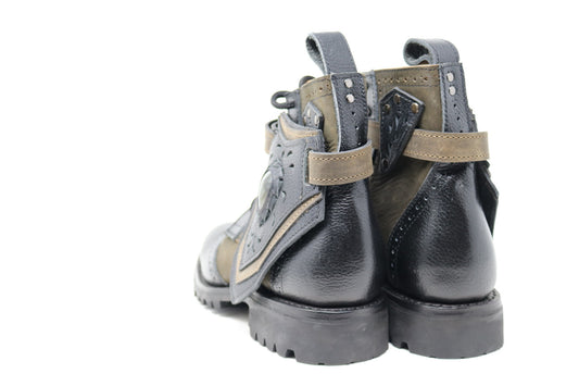 Gunslinger Boots | Green & Black | Made to Order