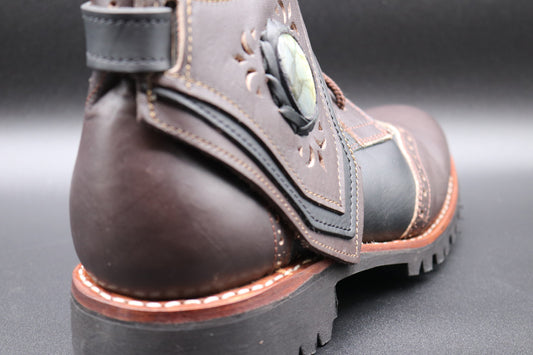 Gunslinger Boots | Black & Tobacco Brown | Made to Order