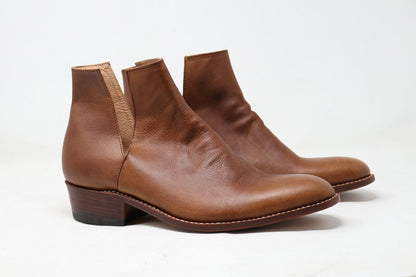 French V-Cut Boots | Brown | Made to Order