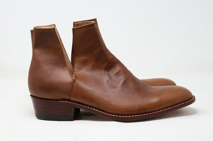 French V-Cut Boots | Brown | Made to Order