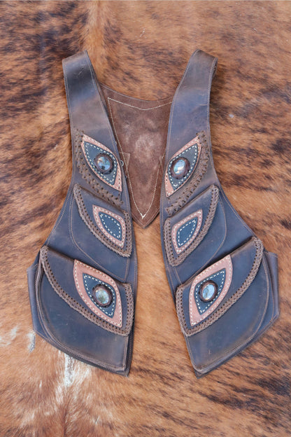 El Norteno Holster | Brown Leather | Labradorite