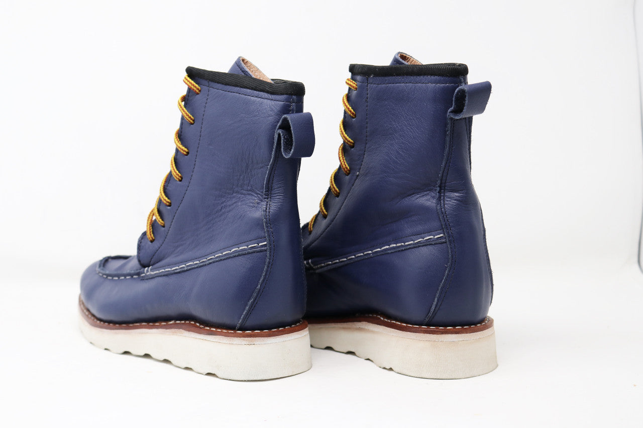 Moc Toe Boots | Blue | Made to Order