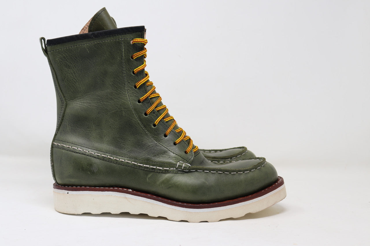 Moc Toe Boots | Green | Made to Order