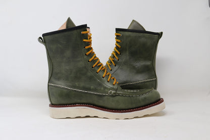 Moc Toe Boots | Green | Made to Order