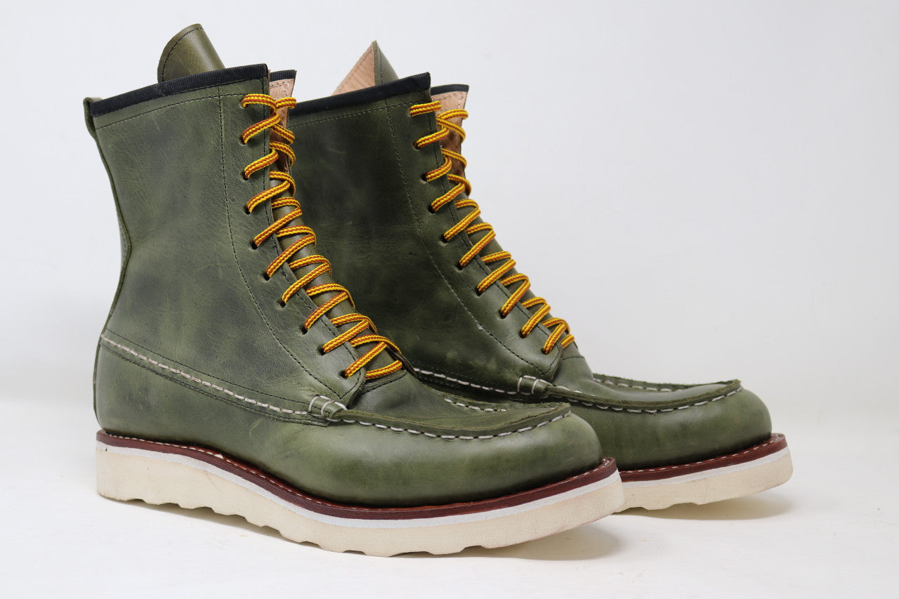 Moc Toe Boots | Green | Made to Order