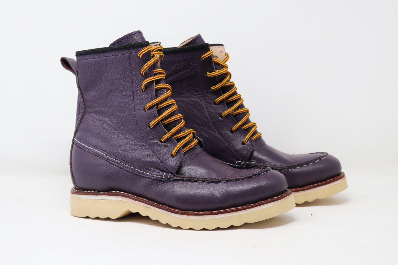 Moc Toe Boots | Purple | Made to Order
