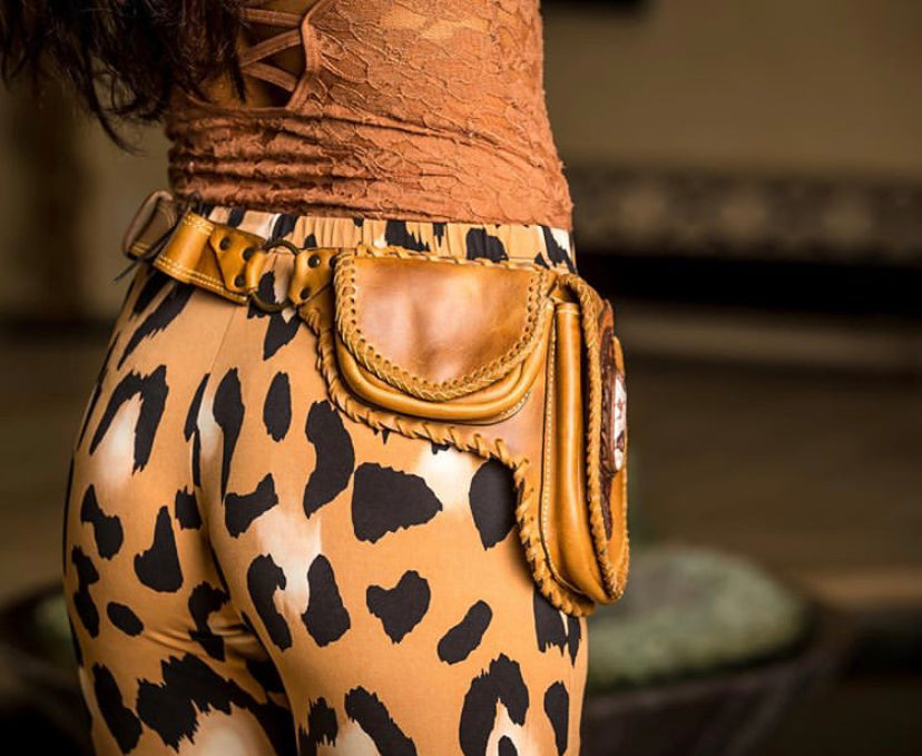 Bolivar Hip Belt | Black Leather | Lapis