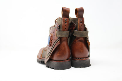 Gunslinger Boots | Green & Brown | Made to Order