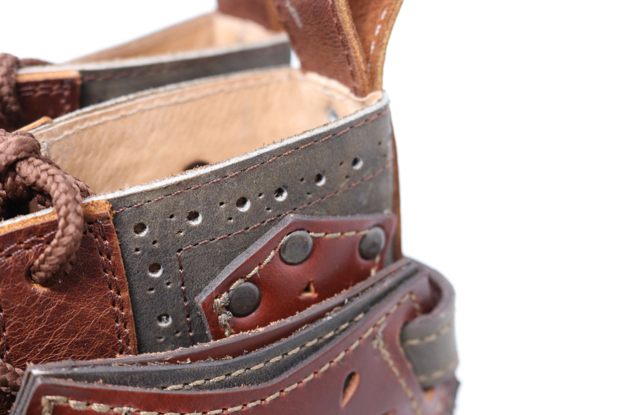 Gunslinger Boots | Green & Brown | Made to Order