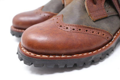 Gunslinger Boots | Green & Brown | Made to Order