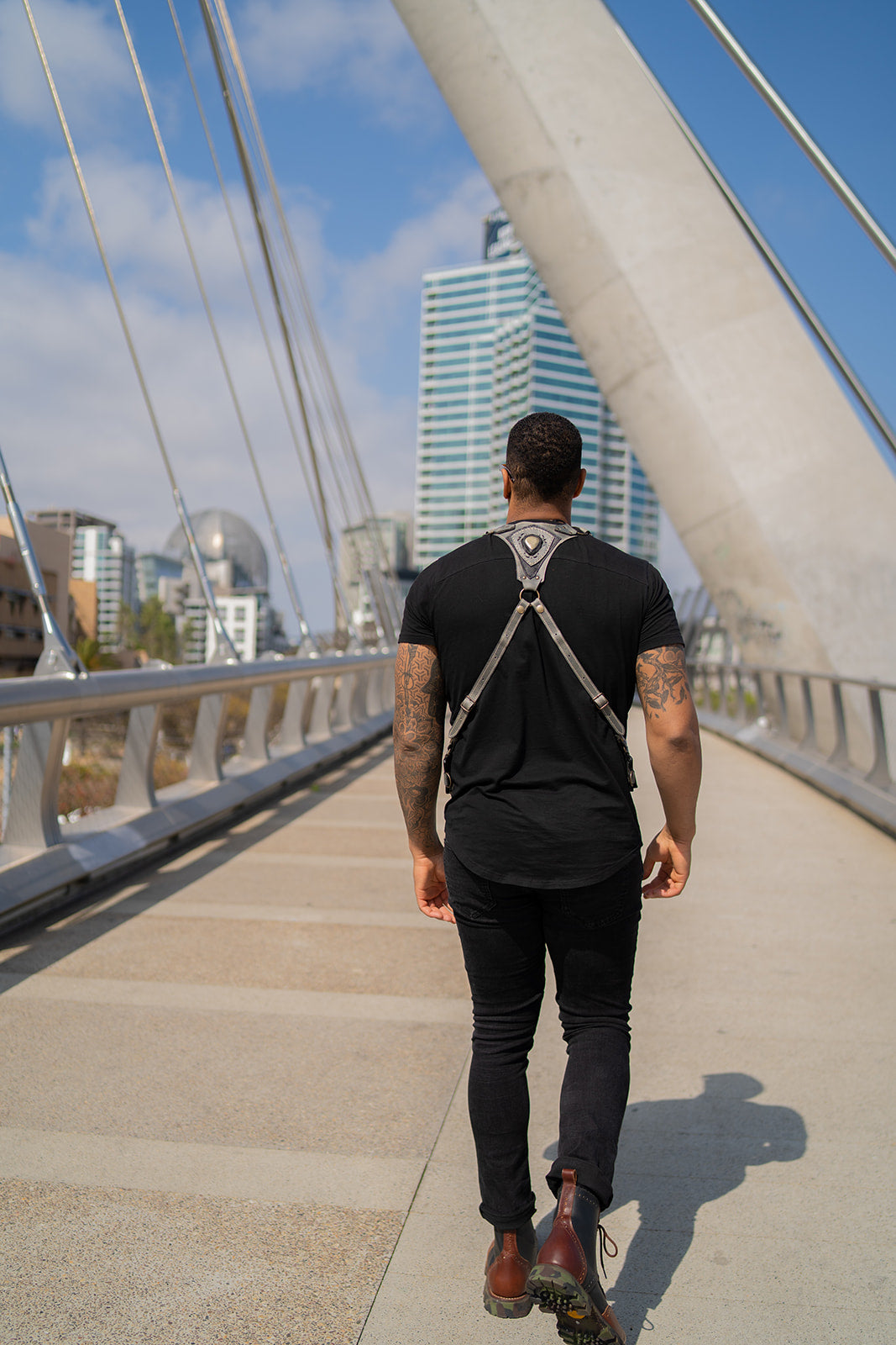 El Oriente Holster | Brown Leather | Larimar Stone