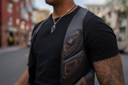 El Norteno Holster | Brown Leather | Labradorite