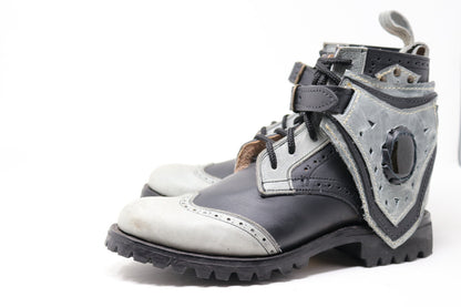 Gunslinger Boots | Black & Gray | Made to Order