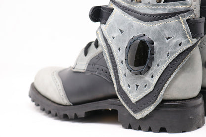 Gunslinger Boots | Black & Gray | Made to Order