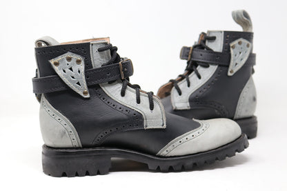 Gunslinger Boots | Black & Gray | Made to Order