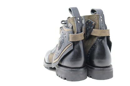 Gunslinger Boots | Green & Black | Made to Order
