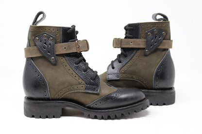 Gunslinger Boots | Green & Black | Made to Order