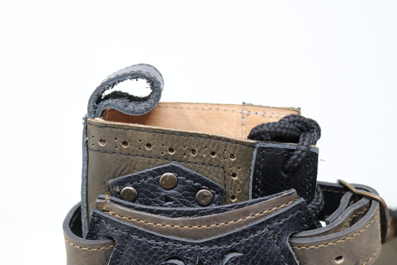 Gunslinger Boots | Green & Black | Made to Order