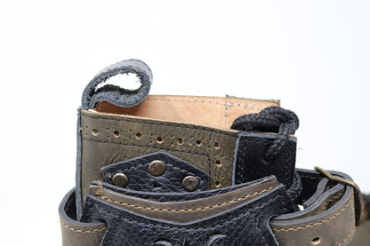 Gunslinger Boots | Green & Black | Made to Order
