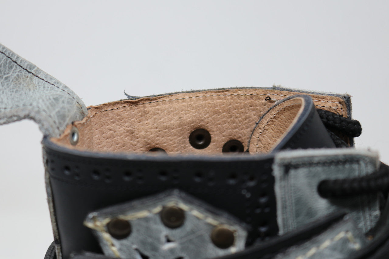 Gunslinger Boots | Black & Gray | Made to Order
