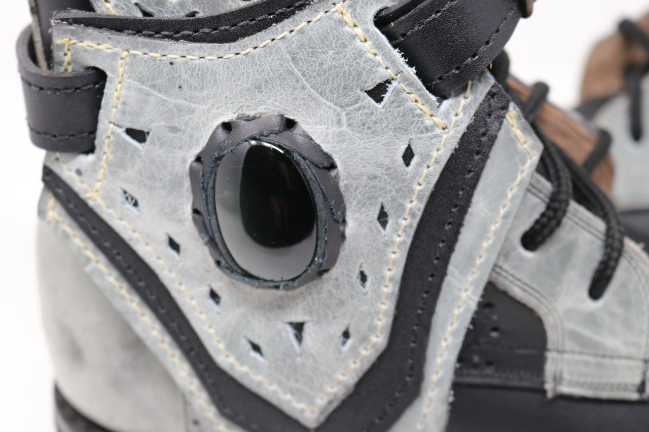 Gunslinger Boots | Black & Gray | Made to Order