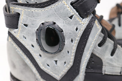 Gunslinger Boots | Black & Gray | Made to Order