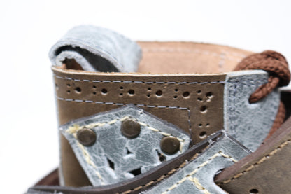 Gunslinger Boots | Green & Gray | Made to Order