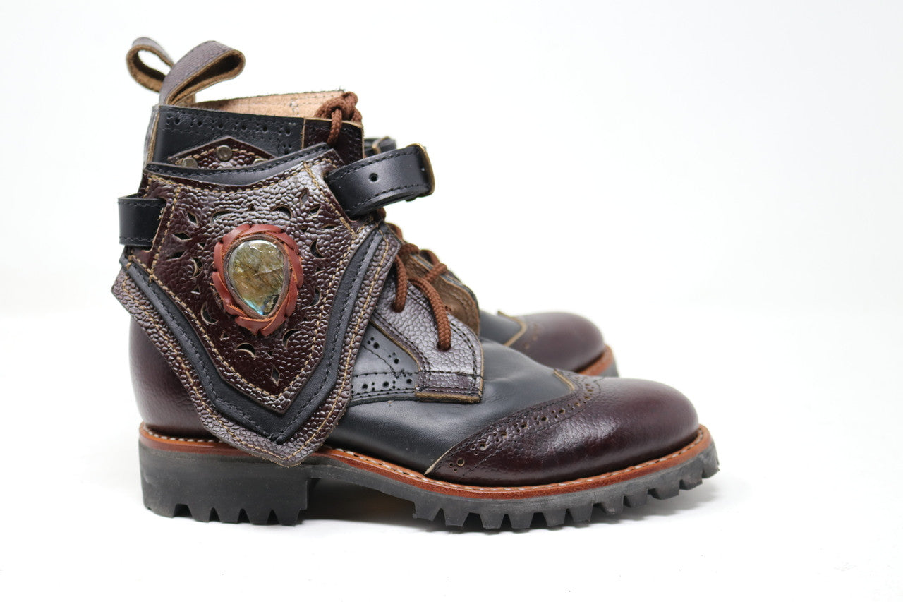 Gunslinger Boots | Black & Dark Brown | Made to Order