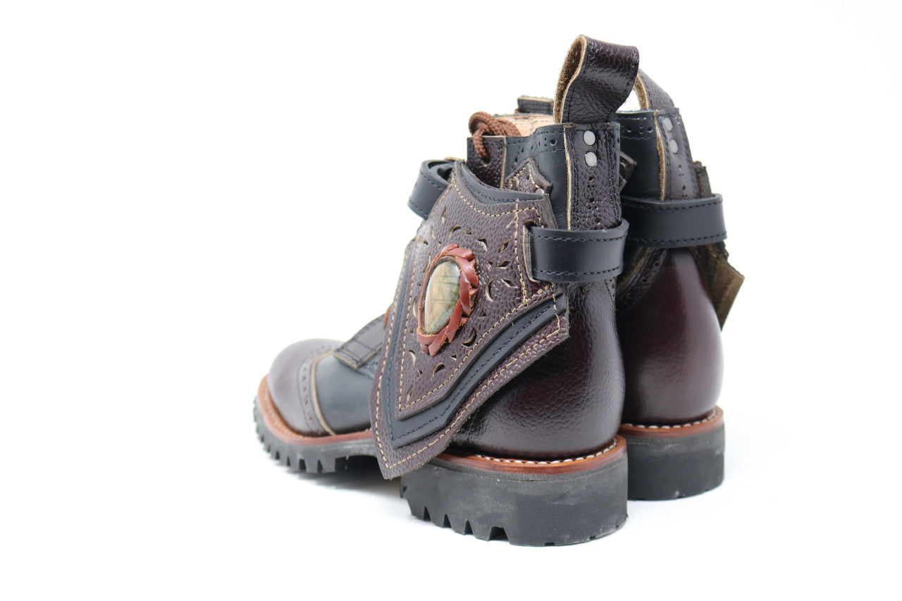 Gunslinger Boots | Black & Dark Brown | Made to Order