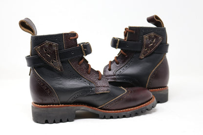 Gunslinger Boots | Black & Dark Brown | Made to Order
