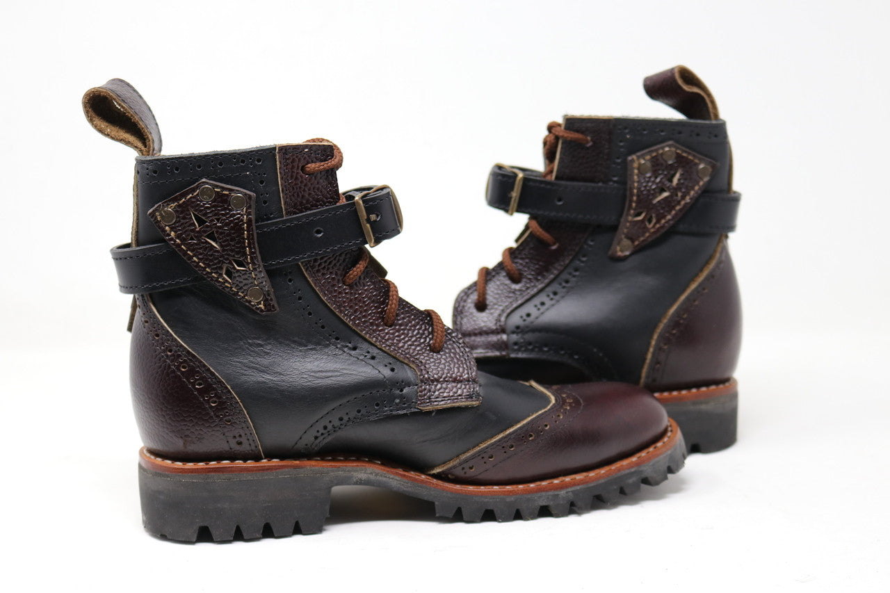 Gunslinger Boots | Black & Dark Brown | Made to Order
