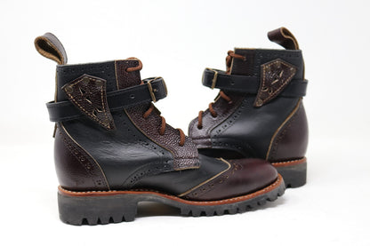 Gunslinger Boots | Black & Dark Brown | Made to Order