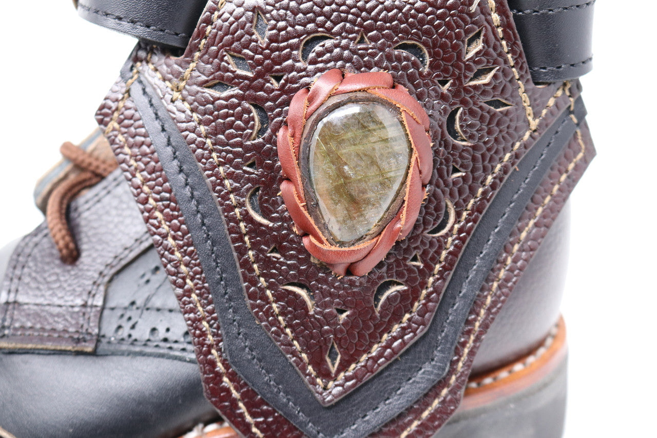 Gunslinger Boots | Black & Dark Brown | Made to Order