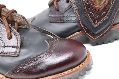 Gunslinger Boots | Black & Dark Brown | Made to Order