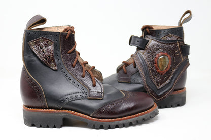 Gunslinger Boots | Black & Dark Brown | Made to Order