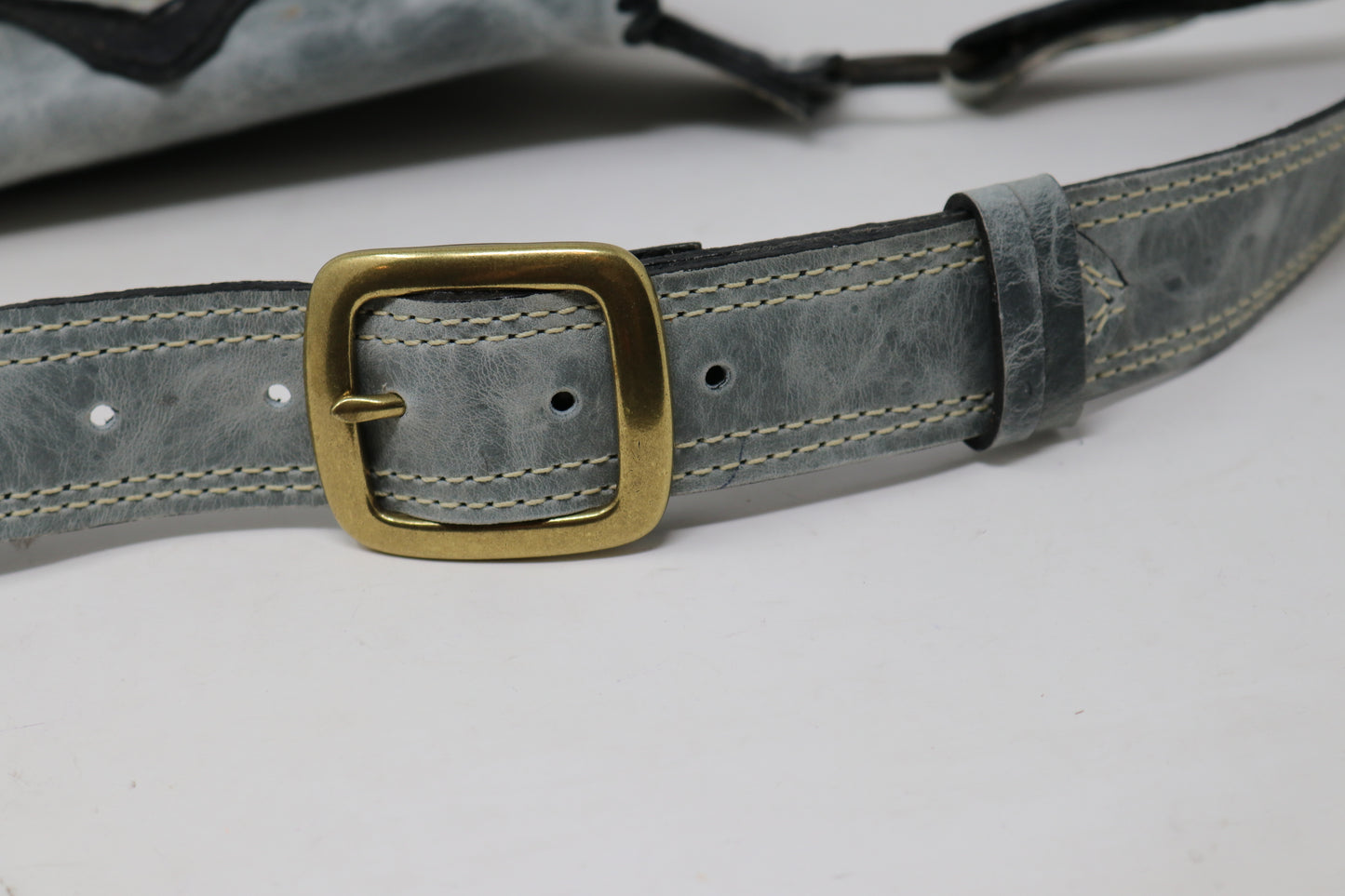 El Coyote Hip Belt | Green Leather | Agate