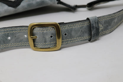 El Coyote Hip Belt | Green Leather | Agate