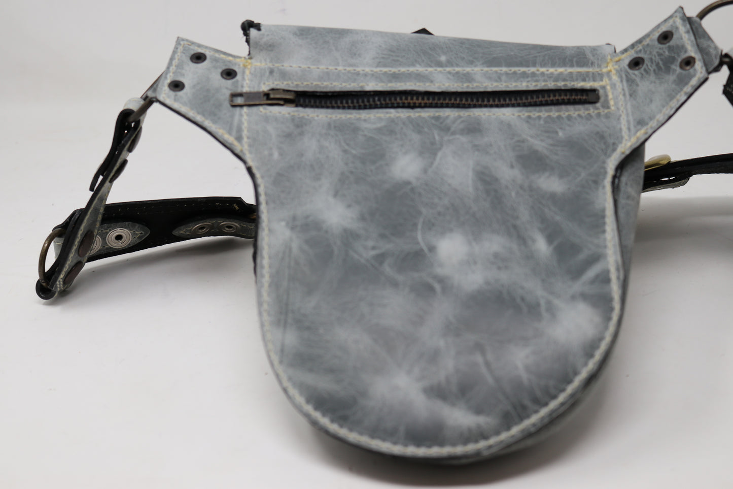 El Coyote Hip Belt | Green Leather | Tigers Eye