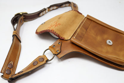 El Comandante Hip Belt | Blue Leather | Tigers Eye
