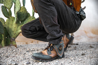 Gunslinger Boots | Gray & Beige Brown | Made to Order