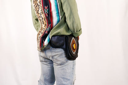 Bolivar Hip Belt | Black Leather | Lapis