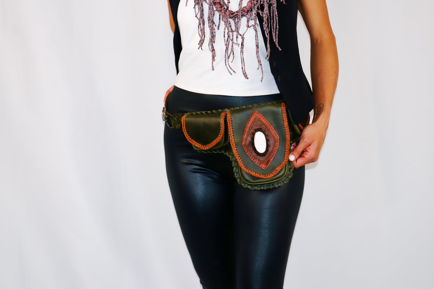 Bolivar Hip Belt | Black Leather | Lapis