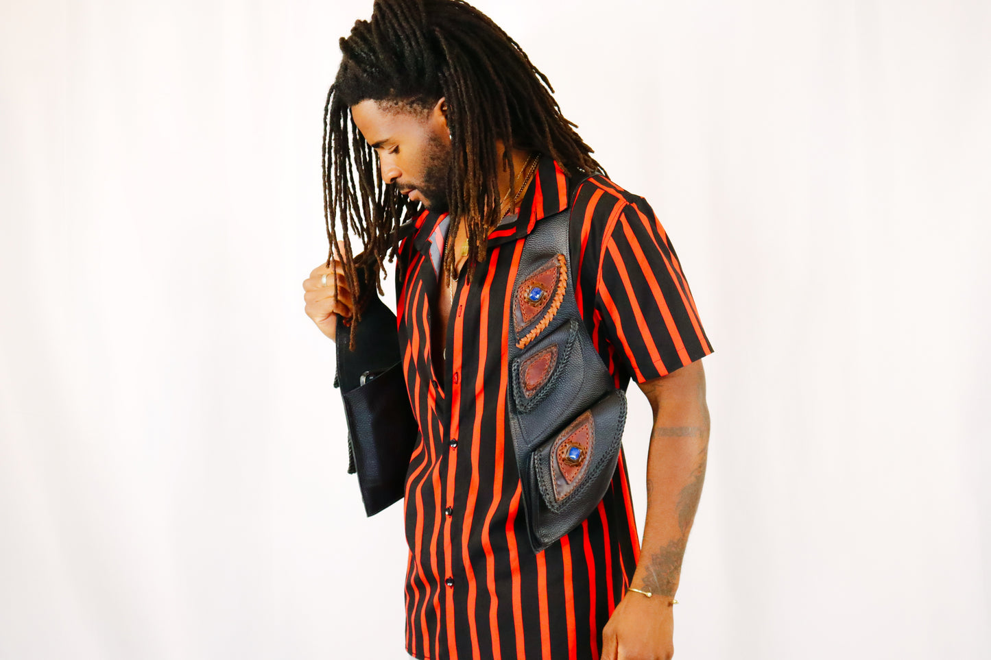 El Norteno Holster | Brown Leather | Labradorite