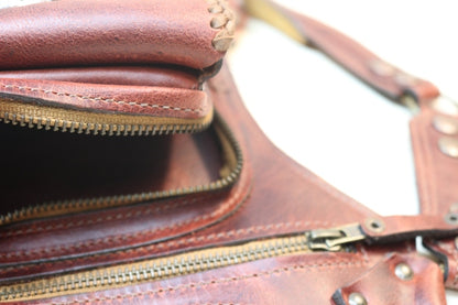 Aventurera Utility Belt | Brown Leather | Turquoise Stone
