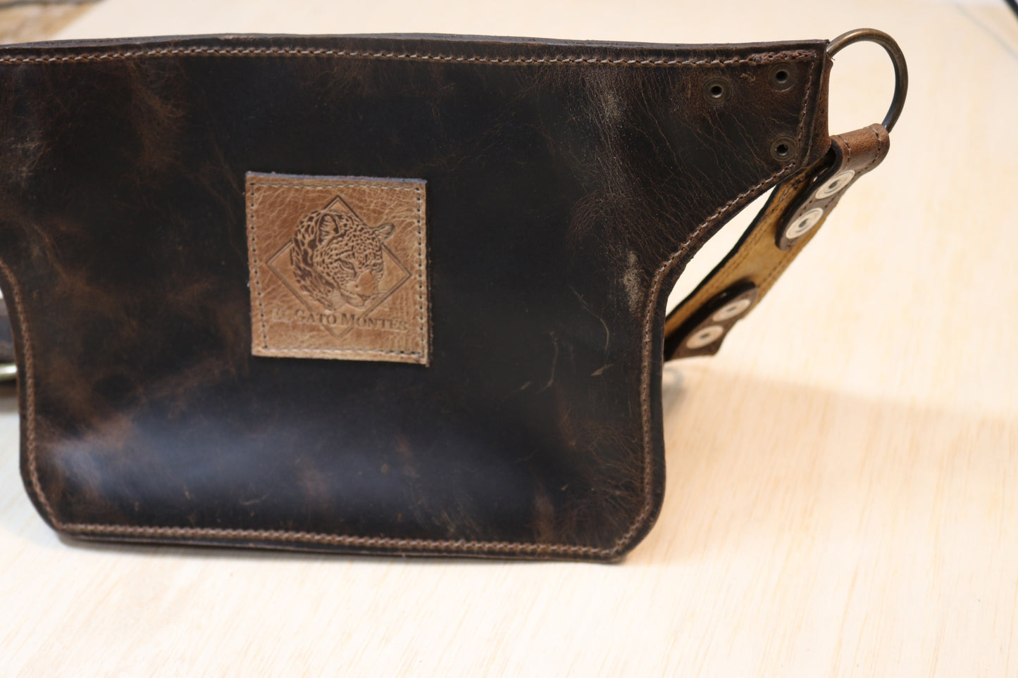 Sato Cross Body | Brown Leather | Moonstone Stone