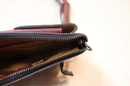 Boreal Bag | Red Leather | Amethyst