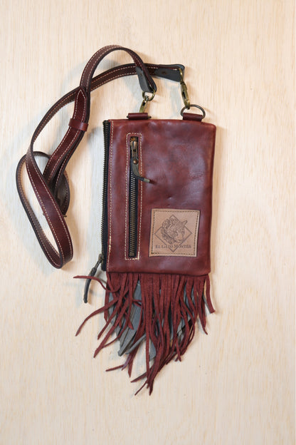 Boreal Bag | Red Leather | Amethyst